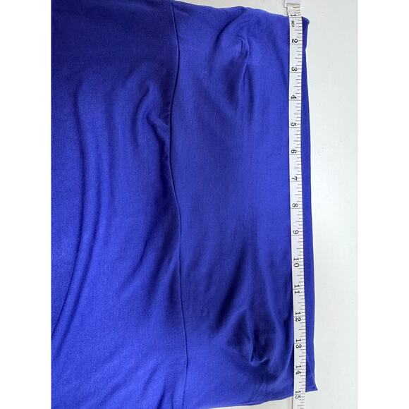 Design History Maxi Skirt Admiral Blue Missy Medium Stretch Pill On Modest - Picture 6 of 10